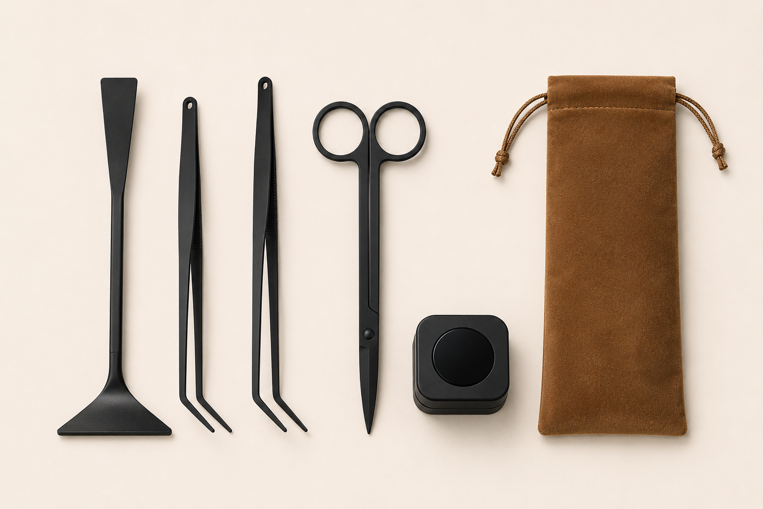 Outils d'aquascaping et pochette